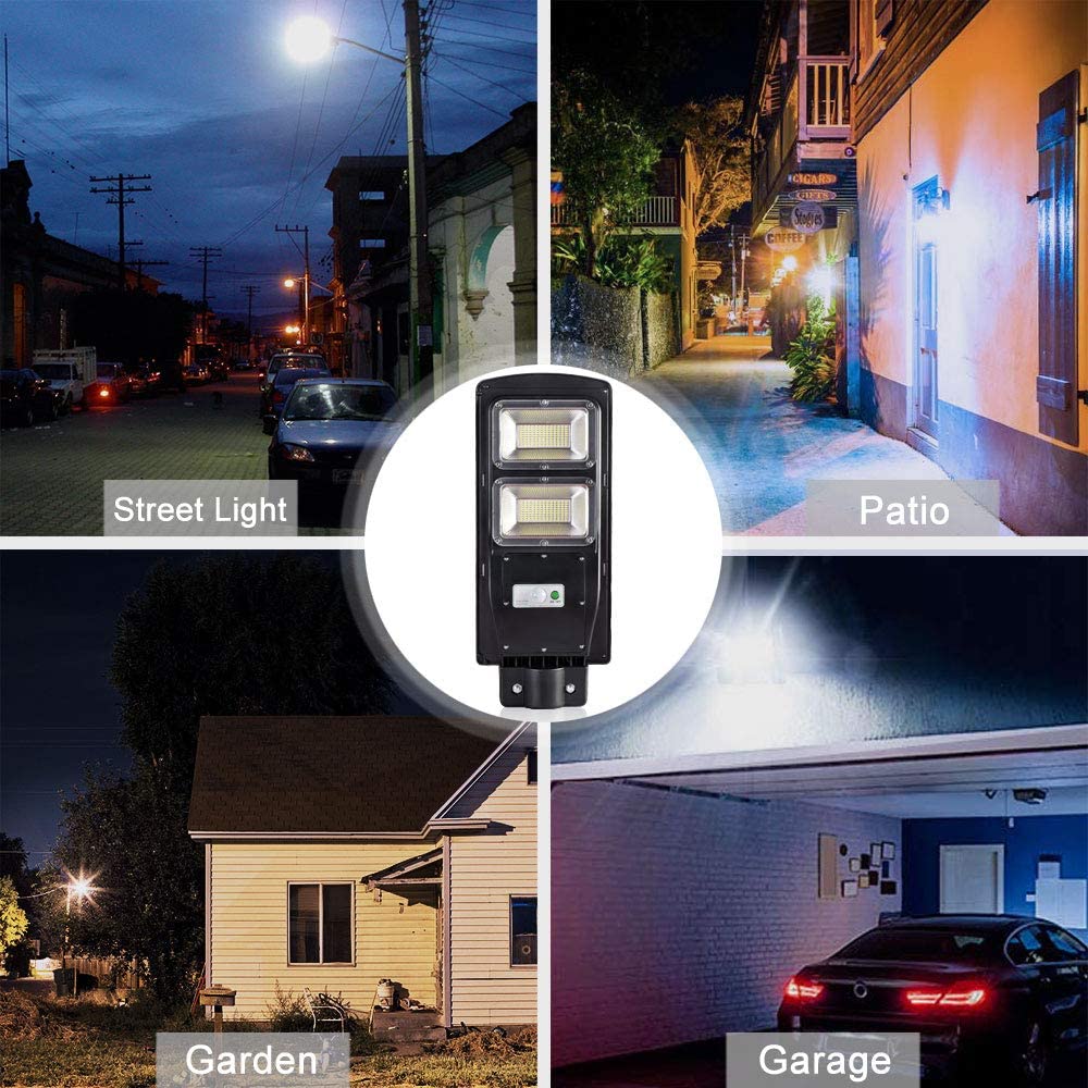 How does a solar street light work