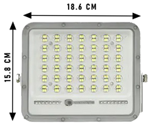 Solar Flood Light Outdoor 100 Watt LED 2300 Lumens 6000K with Remote