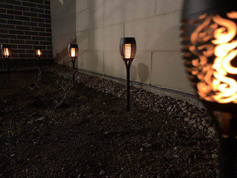 solar fire burn garden light