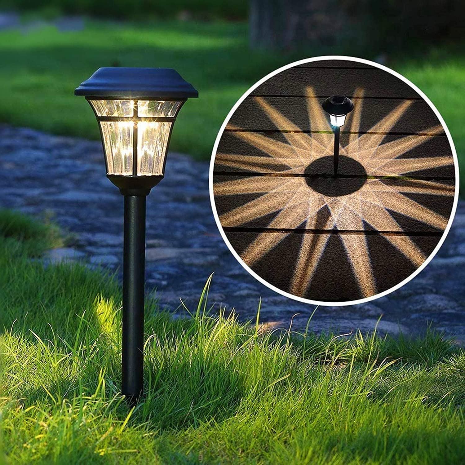 Solar Starlit Pathway Garden Light- TTSSPL2W (Pack of 2)