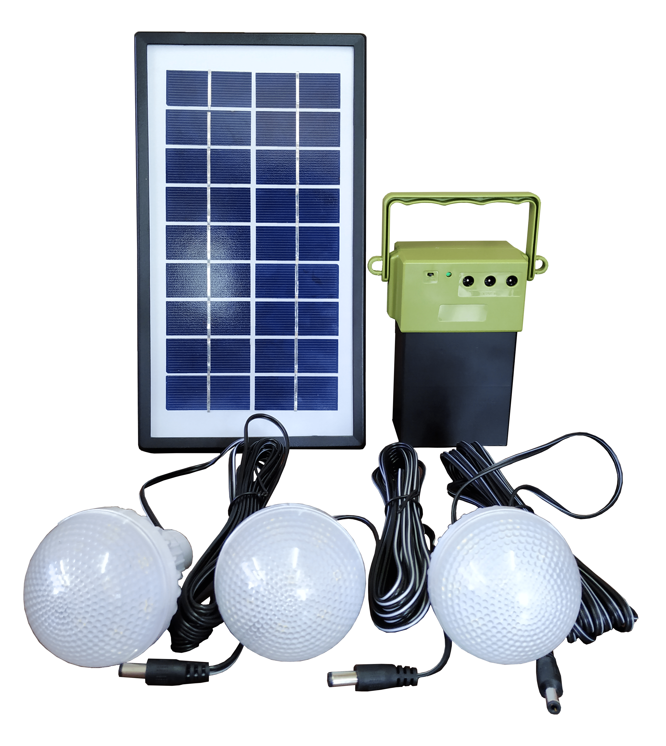 Solar Emergency Home Light with 3 Bulb - TTSEHL3W (Pack of 6) - tapetum.in