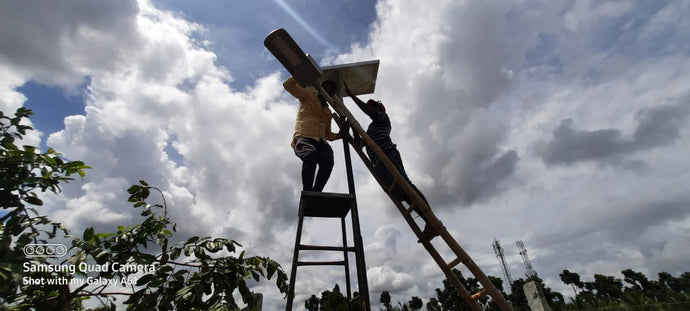 How to install solar street lights