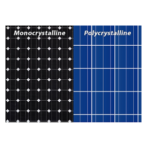 What is the difference between mono-crystalline and poly-crystalline photovoltaic cells