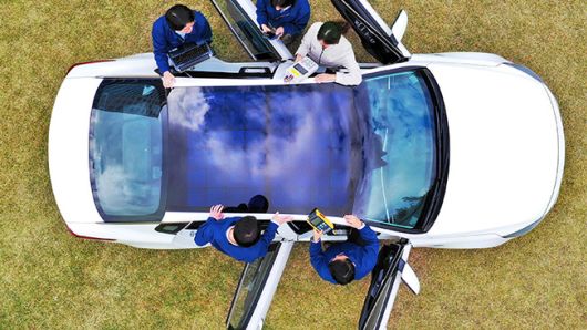 South Korean auto giants disclose solar roof charging technology for cars