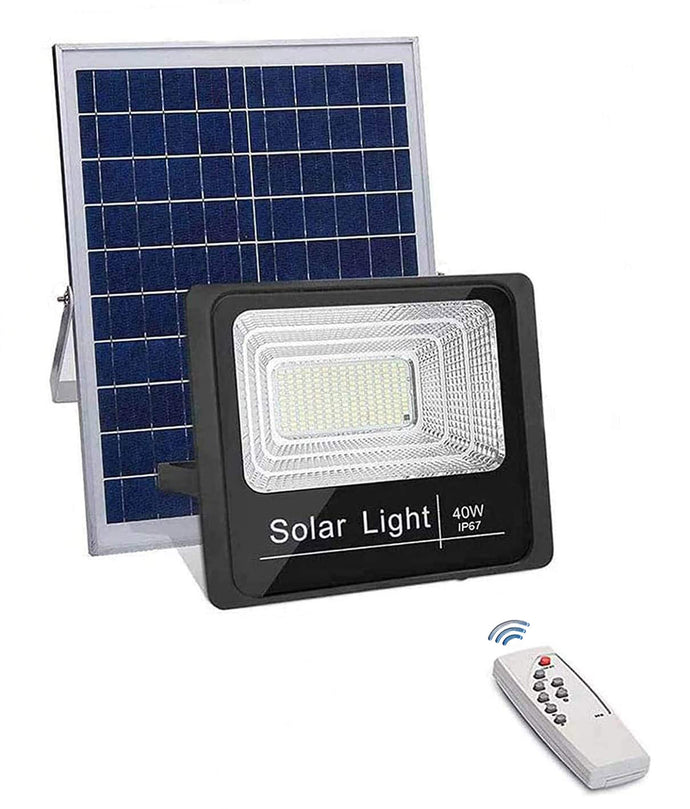 Solar Flood Light 40 Watt With Remote - TTSFL40W