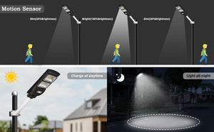 all in one solar street lights with remote control