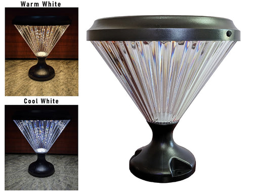 Solar Opal Pillar Light 18 Watt Warm White/Cool White - TSOPL18W